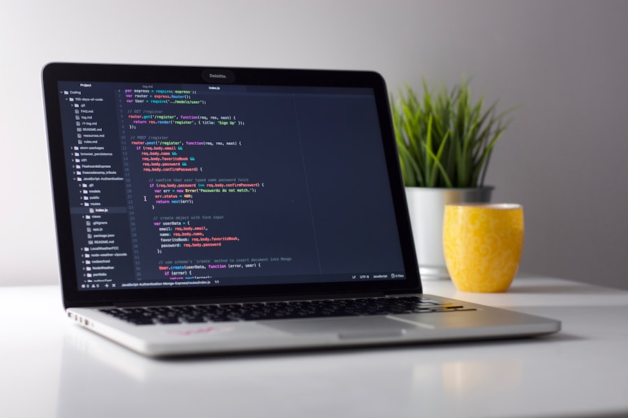 Developer workspace running a WordPress-based site